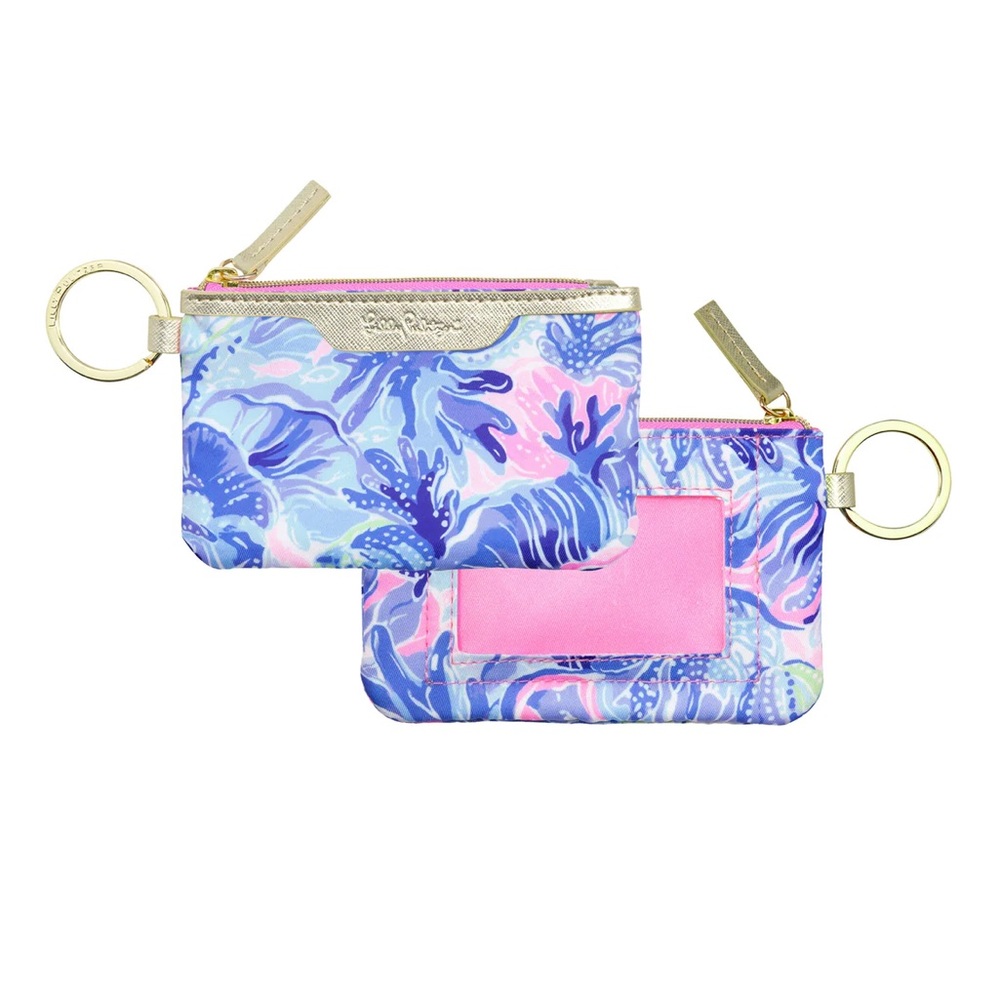 Lilly Pulitzer ID Case with key ring. Brand new!